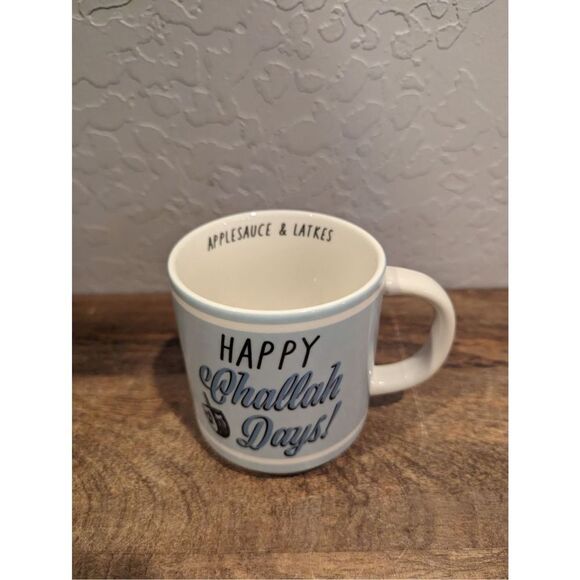 HAPPY CHALLAH DAYS APPLESAUCE & LATKES MUG CUP - Picture 1 of 1